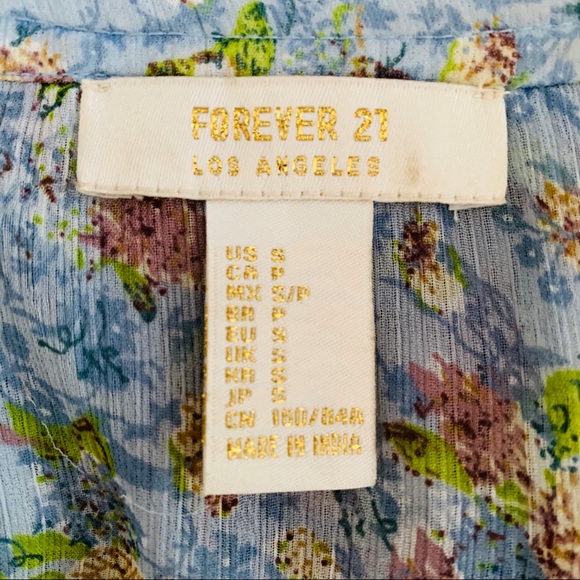 Forever 21 Blue Floral Dress 👗 - Picture 4 of 4